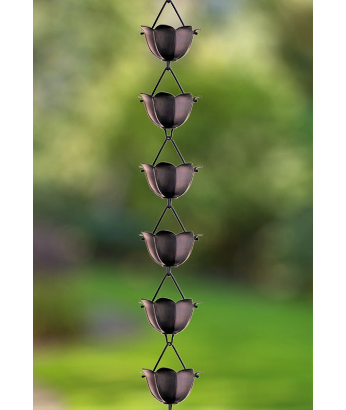 MonarchRainChains Lotus Rain Chain & Reviews Wayfair